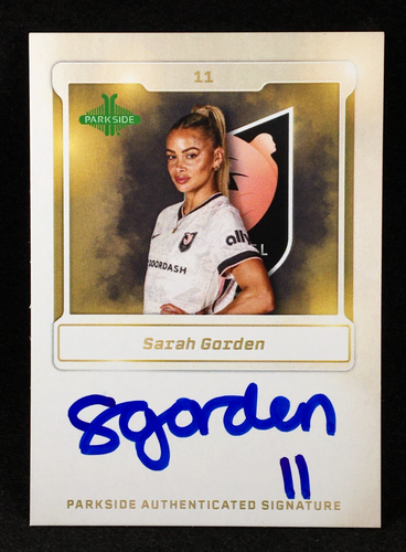 Sarah Gorden 2025 Parkside NWSL Vol 1 Signature Series /370 Auto #SS-SG Angel
