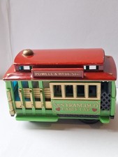 San Fransisco Trolley Car. Friction Drive Tin Toy Made by Smith Novelty Co.