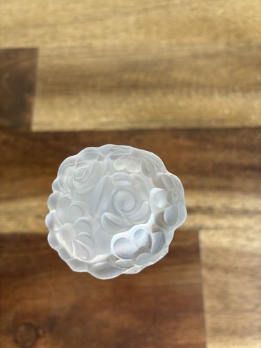 GIORGIO VALENTI Etched Frosted "Rose Noire" Decorative PURFUME Bottle- EMPTY - Picture 6 of 21
