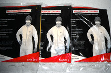 New Multi-Purpose Coveralls Reusable PPE One Size Fit Unisex- 3 Heavy Duty
