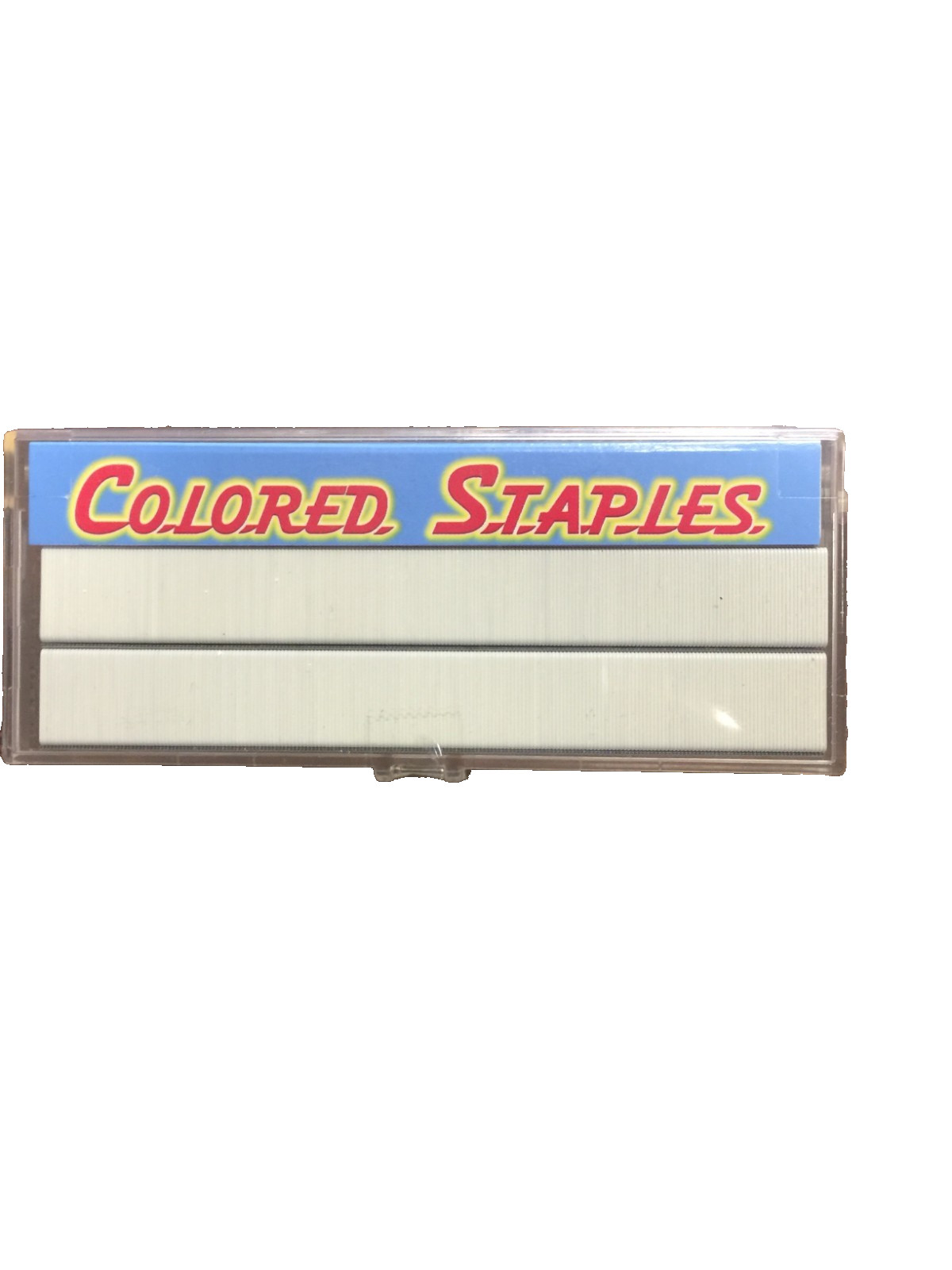 (VINTAGE) ColoredStaples Bond White Standard Staples