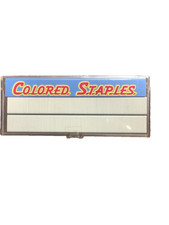 (VINTAGE) ColoredStaples  Bond White Standard Staples