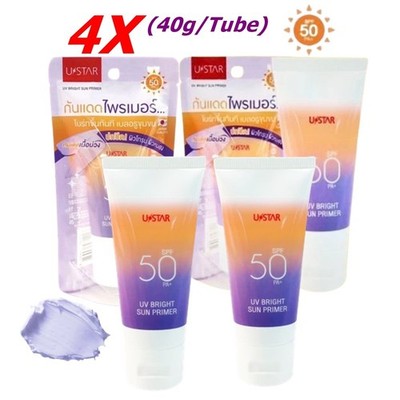 4X Ustar Sunscreen Primer Purple Cream Non-Sticky Skin Nourish SPF50 PA+++ 40 g