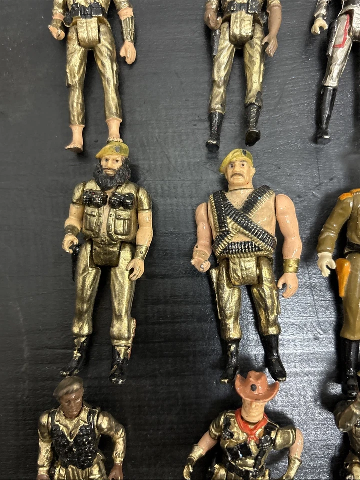 Vintage 1981 Mego Eagle Force Lot of 13 Die Cast Metal Army Action Figures 2.75 - Image 4 of 4