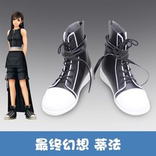 Anime Tifa Lockhart Final Fantasy VII Cosplay Shoes Ankle Boots Accessory Gift