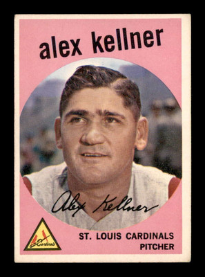1959 Topps #101 Alex Kellner  VG/VGEX X3062706