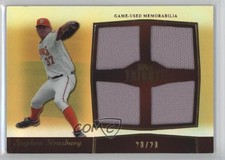 2011 Topps Tribute Quad Relics Gold 20/20 Stephen Strasburg #TQR-SS 0f8