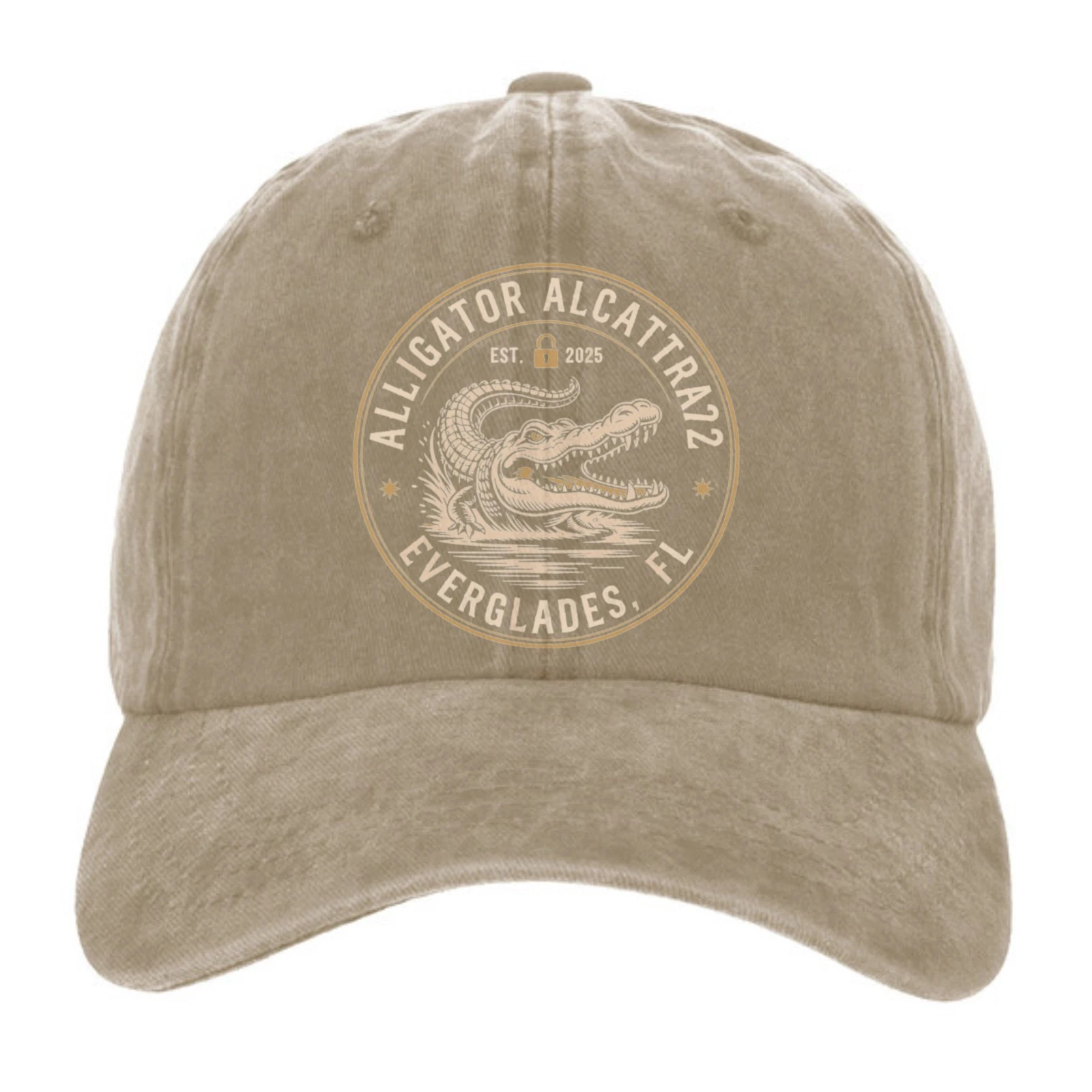 Alligator Alcatraz Everglades Hat – Vintage Florida Gator Patch Baseball Cap