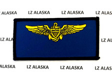 U.S. NAVAL AVIATOR BLUE NAMETAG BLACK BORDER PATCH N17