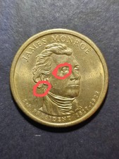  James Monroe $1 Dollar Coin 1817-1825 - 2008 P