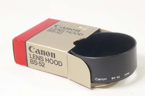C21175~ Canon BS-52 Lens Hoodfor New FD 50mm f/1.2 f/1.4 & f/1.8 (52mm Filter)