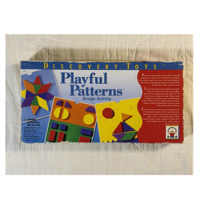 Discovery Toys Playful Patterns Design Activity Set Cards & Shape Pieces