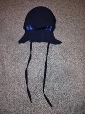 Girl's Navy Amish Handmade Bonnet Authentic