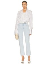 NWT MOTHER Superior Jeans High Waisted Hiker Hover in I Do Declare Size 28 USA