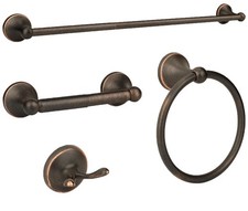 Ntipox 4 Piece Antique Bathroom Hardware Oil Rubbed Brushed Bronze