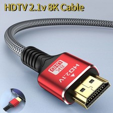 HDMI 2.1 Cable 8K 60Hz 4K 144Hz 48Gbps High Speed 3D TV PS5 PC