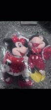 1990s Disney Mickey And Minnie Plush Dolls