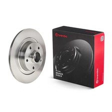 2x BREMBO Bremsscheibe PRIME LINE - With Bearing Kit 08.C742.17 für RENAULT 5