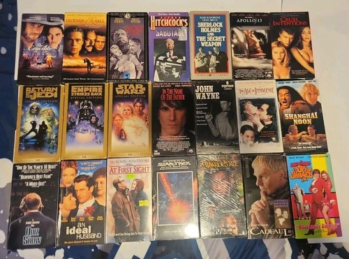 Vhs Lot Of 21 Some Are Unopened Sealed. Star Wars Trilogy, Great Selection...