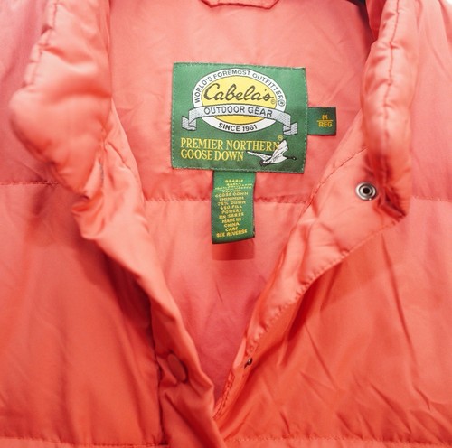 CABELA'S Premier Northern Goose Down Puffer Vest Women Medium Pink Zip Bass Pro - Picture 4 of 8