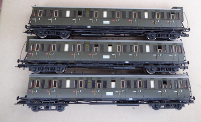 Piko 53012 53013 H0 Passenger Car Set 3x DRG Epoch 2