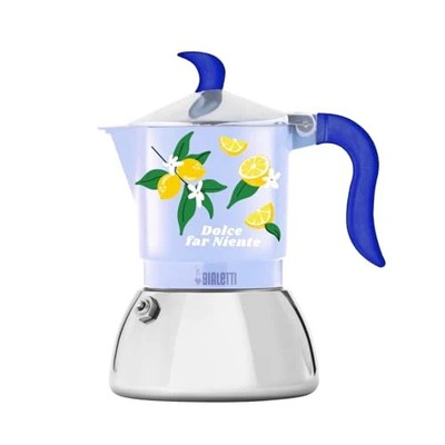 Bialetti Kaffeemaschine Mokka Flammetta Induction Dolce Far Niente 2 Tassen, bla