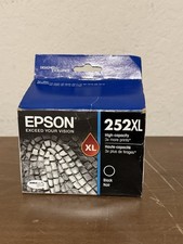 NEW GENUINE EPSON 252XL HIGH CAPACITY BLACK INK CARTRIDGE EXP. 07/2023- SEALED