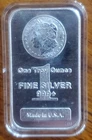 New Morgan Designed Highland Mint Bar  1 Troy Oz .999 Fine Silver in Capsule