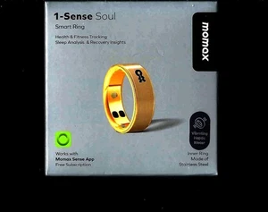 MOMAX 1-Sense Anneau intelligent de l'âme, AI L'humeur & Fitness Tracker: Taille 11: NEW & SEALED