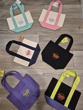 NWT Trader Joe's Mini Canvas Tote Bags LIMITED EDITION -FULL COLLECTION Of 6