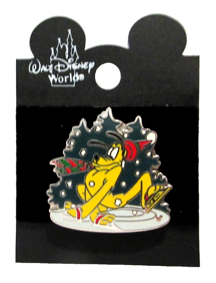 DLR 2006 PLUTO VACACIONES EN PATINES DE HIELO CORDÓN FUNDIDO COLECCIÓN SERIE PIN #44567 Foto 3 de 3