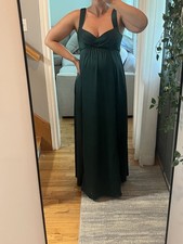Azazie maternity bridesmaid dress Rhea - Emerald