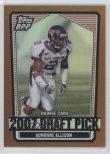 2007 Draft Picks and Prospects (DPP) Chrome Bronze Refractor Aundrae Allison 0a1