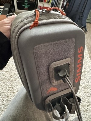 Simms Freestone Waterproof Outdoor Chest Bag with Pockets, Pewter (NO Harness)