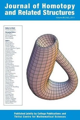 Hvedri Inassaridz Journal of Homotopy and Related Structures 6(1&2 (Taschenbuch)