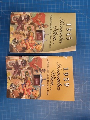 Lot of 2 1945 & 1959 Remember When Nostalgic Year Books History Seek Publishing