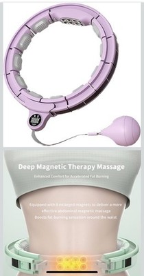 Magnetic Massage Weighted Hula Hoop with Smart Counter, Non-Falling Fitness Hoop
