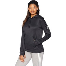 NWT Adidas Womens Small Black Hoodie Warm Moisture-Wicking Activewear Athleisure