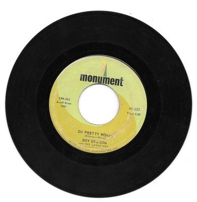 2-45'S BY ROY ORBISON OH PRETTY WOMAN + GOING BACK TO GLORIA -NICE RECORDS