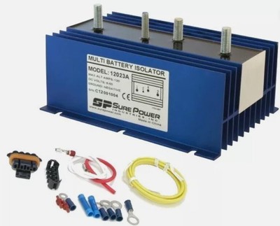 Genuine Sure Power 12023A Battery Isolator 120 Amp / 1 Input / 2 Battery Banks