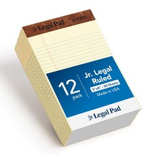5 x 8 Legal Pads, 12 Pack, The Legal Pad Brand, Narrow Ruled, Yellow Paper, 5...