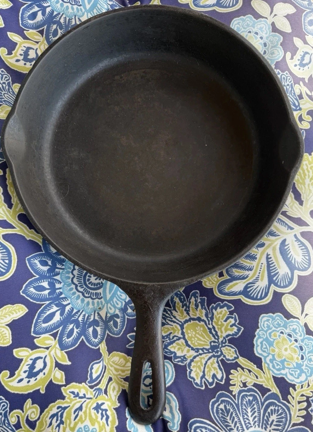 Vintage BSR Cast Iron Skillet #10 12 7/16” With Heat Ring Made In USA