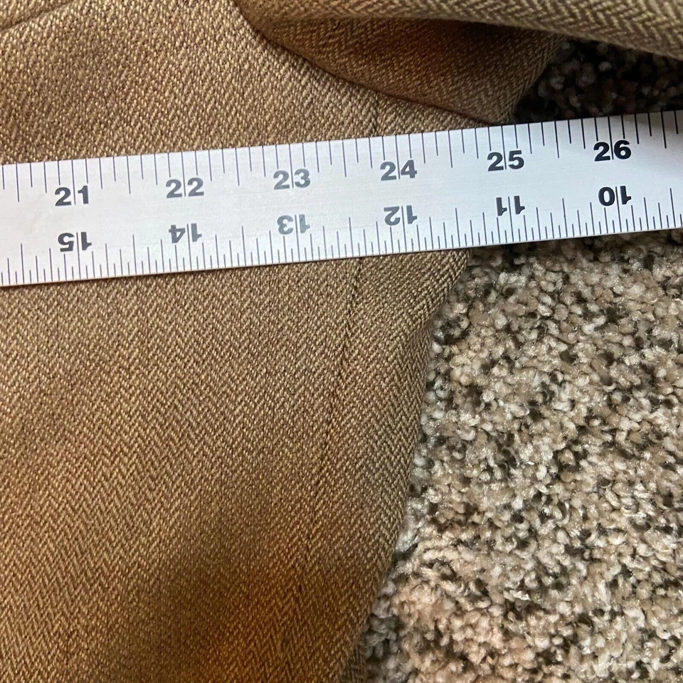 Andrew Fezza Blazer Para Hombre 50R Marrón Cachemira Tweed Un Pecho Chaqueta Deportiva Foto 3 de 4