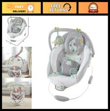 Soothing Baby Bouncer Infant Seat with Vibrations, Toy Bar  Sounds, 0-6 Months