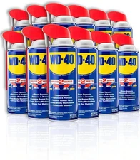 WD-40 Multi-Use Product with Smart Straw Sprays 2 Ways,12 OZ 12-Pack