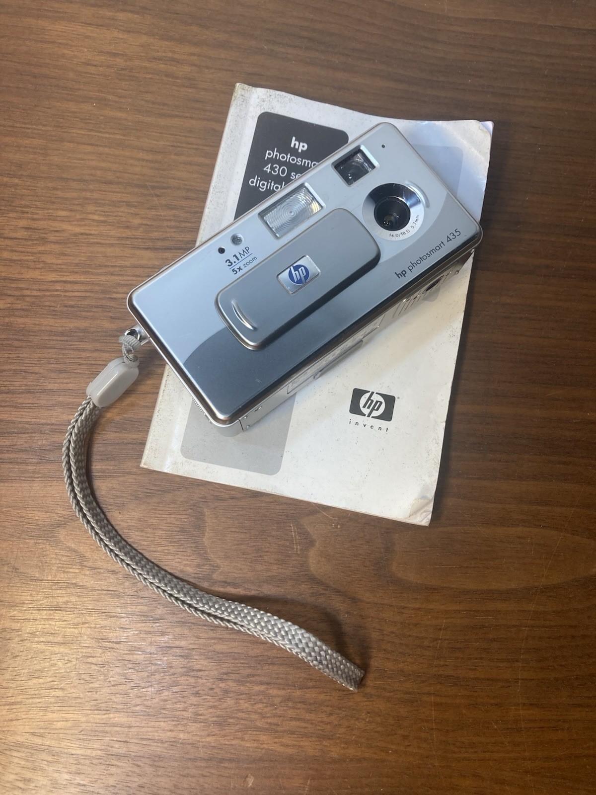 HP Photosmart 435 3.1MP Q3731A Digital Camera Silver Fully Functional Tested