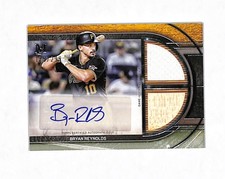 2025 Topps Museum Collection Bryan Reynolds Auto Jersey Bat Card 179/299 Pirates