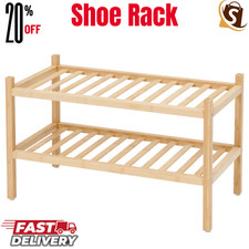IKEA VASSKÄR Bamboo Shoe Rack Storage Organiser Entryway Shelf Stand Wood Entry