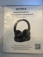 DYTOLE Wireless Headphones  for TV with Multi-function Transmitter Charging Base