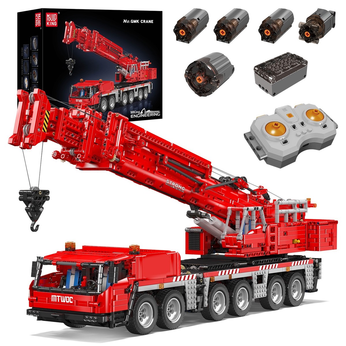 Mould King 17065 Engineering Crane GMK Truck Building Block Toy